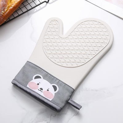 1pc Oven Siliconen Handschoenen Anti-verbranding Handschoenen Leuke Ovenwant Hittebestendige Handschoenen Magnetron Bakken Tools Keuken Bakvormen