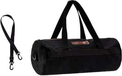 Multifunctionele gereedschapszak van canvas, compacte opbergtas voor klussen, ideaal voor campinghamers en pennen, zwart