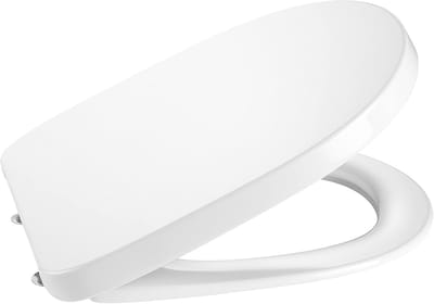 Toiletbril met Deksel - Zitting Toilet - Dagelijks Gebruik - Met Softclose Mechanisme - 44x36cm - Wit