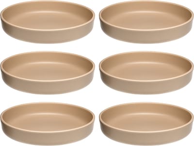 Leonardo Roma bord diep 20cm abrikoos - set/6