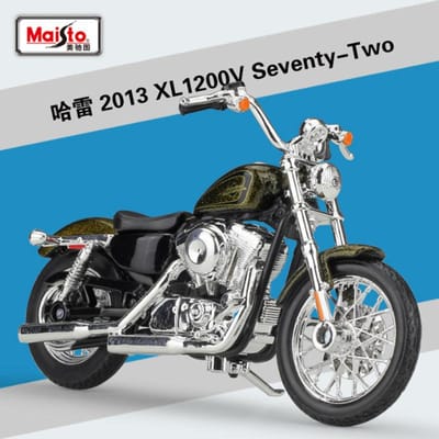 Maisto 1:18 Harley Xl 1200V Seventy-Two Legering Motorfietsmodel Diecasts Metaal Straatmotorfietsmodel Simulatie Kinderen Cadeaus