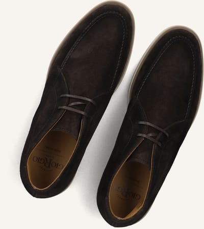 Giorgio - HE56414B-9-I26 - Vrije tijd half-hoogHeren veterschoenHeren sneakers - Kleur: Bruin - Maat: 45