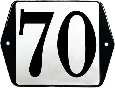 Emaille huisummer model oor - 70