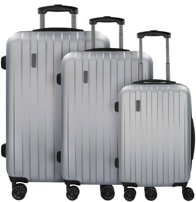 Bugatti Lima 2.0 4 wielen Kofferset 3-delig - Harde bagage - TSA slot - silberfarben