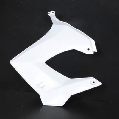 Rechte scoop p2r voor derbi 50 senda motorfiets 1994 tot 2010 glanzend wit nieuw