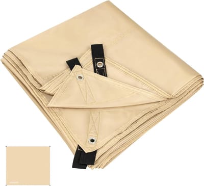 Waterdicht Tentzeil - Grondzeil Luifel - Kamperen Picknick - 3000mm Waterdichtheid - 210x240cm - Beige