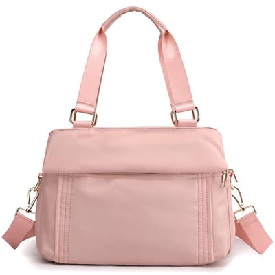 Modehandtas Tas met grote capaciteit Dames Casual damestas Oxford stoffen schoudertas Meerlaagse crossbodytas One Size roze