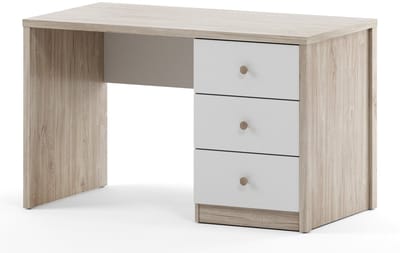 Belfurn - bureau Evora 125x65cm in eik ivoor en witte fronten