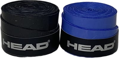 Head Tennisgrip - Overgrip - Antislip - Zweet absorberend - Tennis - Padel - Badminton - Squash - Tennisgrips - Soft - Zacht - Grip Tennis - Tennis Grip - Tennis Grip Zwart & Blauw - Tennis Grip Zwart - Tennis Grip Blauw - Zwart - Blauw