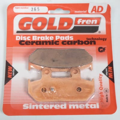 Plaquette de frein Gold Fren pour Scooter Suzuki 650 AN Burgman ABS 2004 à 2012 ARD / AK4/AK5/AK6/AK7/AZK8/AK8/AK9/AL0 Neuf