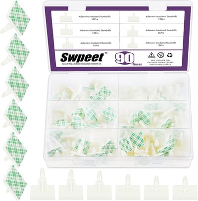 Zelfklevende Geïsoleerde Afstandhouders Assortiment - 75 Stuks in Diverse Hoogtes voor Printplaten
