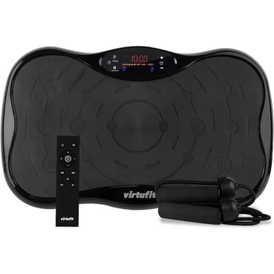 VirtuFit Fitness Trilplaat - Fitness Powerplate - 6 trainingsprogramma's - 99 snelheidniveaus - Trainingsapparatuur voor uithoudingstraining