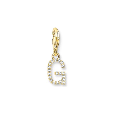 Thomas Sabo - 1970-414-14 - Charm - Dames - 925er Zilver geel verguld - Letter G