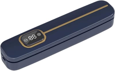 Vacuümverpakkingsmachine, Volledig automatische langere sealmachine, compact vacuümbewaarsysteem, digitale afteltimer(Blu)