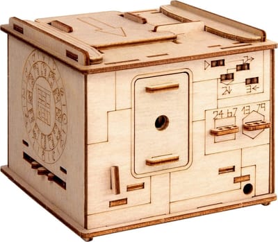 Houten puzzel box moeilijk - Space Box voor volwassenen en kinderen