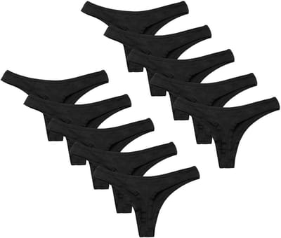 Dailygoods- String Katoen Multipack - Comfortabele Tanga's - G-String Slipjes - 10 Stuks - M - Onverslaanbare Prijs