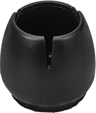 New Age Devi - 24x Stoelpoot beschermers - 17-21 mm - Doppen - Zwart - Viltjes - Stoelpootdoppen kan herschreven worden als 24x Beschermers voor Stoelpoten - 17-21 mm - Zwart - Vilt - Doppen