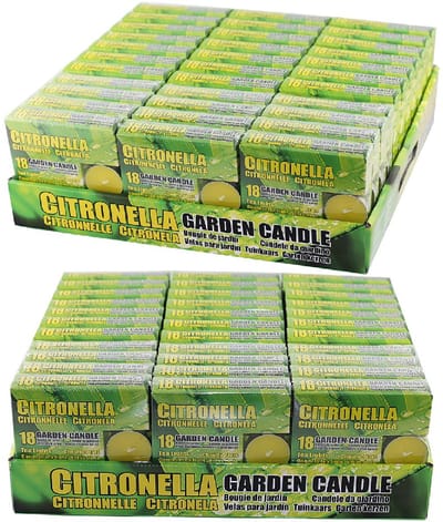 Citronella geur theelichtjes - Citrus geur - 18x stuks - waxinelichtjes - onaagenaam voor sommigen