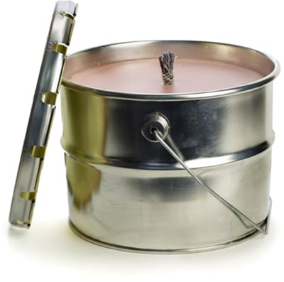 Rustik Lys Buitenblik Pastel Pink – Ø18x14 cm – 50 Branduren – Gerecyclede Paraffine