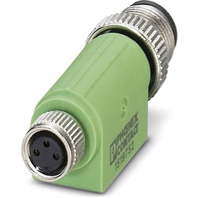 Phoenix Contact 1519752 Sensor/actuator verdeler en adapter M8, M12 Aantal polen (sensoren): 3 Adapter, recht 5 stuk(s) Piece