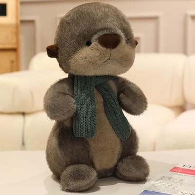 Nouvelle Poupée Loutre Mignonne Peluche Cadeau d'Anniversaire Poupée Oreiller Super Doux Poupée Fille 26cm