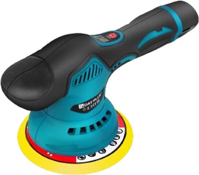 Cellista Accu Autopolijstmachine 125mm - Draadloze Polijstmachine - Excentrische Buffermachine - Auto Polisher - 2 Accu's 2.0Ah - 8 Snelheden