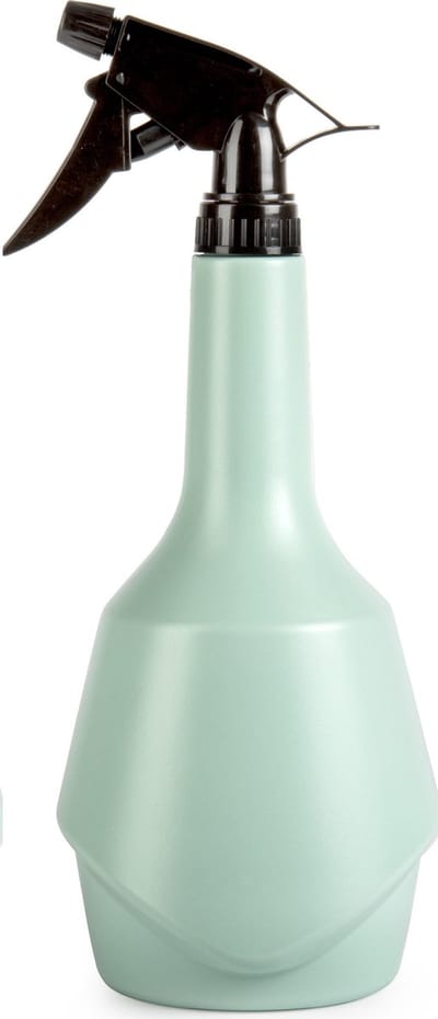 Plasticforte Plantenspuit met een inhoud van 950 ml - mintgroen - verstuiver kop - 30 cm - kunststof