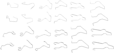 24 PCS Auto Lamp Clips Houder Set met Rvs Materiaal voor H1 H3 H4 H7 Lampen - Universele Adapter voor Verlichting