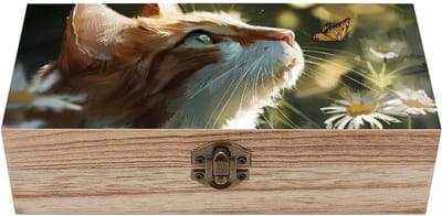 Houten Geheugenbox - Aandenkendoos Sieradenkist - Herinneringen Opbergen - Decoratief Hout Snijwerk - 20 x 9.3 x 5.8 cm