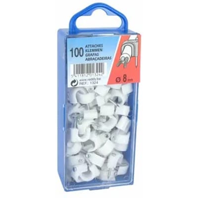 Reddy Clips 8mm Wit 100st.