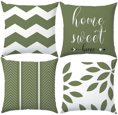 Dailygoods- Kussenslopen 45 x 45 cm - Set van 4 - Moderne Geometrische Kussenslopen - Woondecoratie - Zacht en Ademend - Duurzaam en Gemakkelijk te Wassen - Kussenhoezen