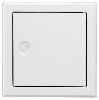 Inspectiedeur Wit 30 x 30 cm | Verstevigd Plaatstaal met Vierkante Sluiting