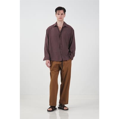 Oversized Lange Mouwen Overhemd met Knopen