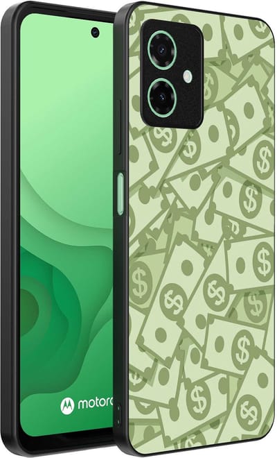 Smartphonica Telefoonhoesje Geschikt voor Motorola Moto G54 met Geld Opdruk - TPU Backcover Case With Money Design geschikt voor Motorola Moto G54