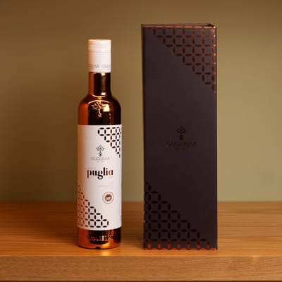 Guglielmi - Puglia PGI Cadeaubox - Krachtige smaak - Bekroonde olijfolie