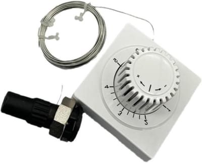 Thermostaatkop - Radiatorknop - Temperatuurregeling - Met afstandsbediening - 2000 mm buis - Wit