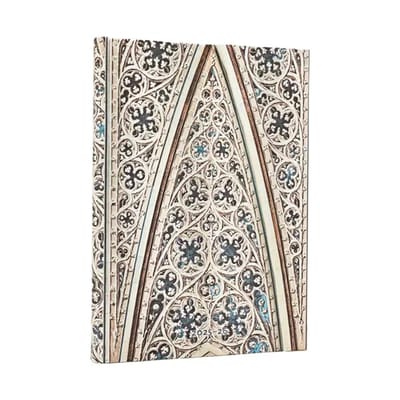 2026 Vault Of The Milan Cathedral (duomo Di Milano) Midi 18-month Horizontal Hardcover Flexi Dayplanner 2025-2026 (wrap Closure)