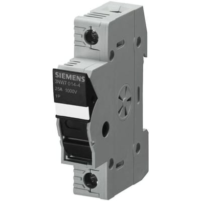 Siemens 3NW70134 Cilinderzekeringhouder Geschikt voor Fotovoltaïsche zekering 12 stuk(s)