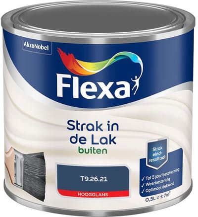 Flexa - Strak In De Lak Buitenlak Hoogglans - T9.26.21 - Mengverf - 500 Ml
