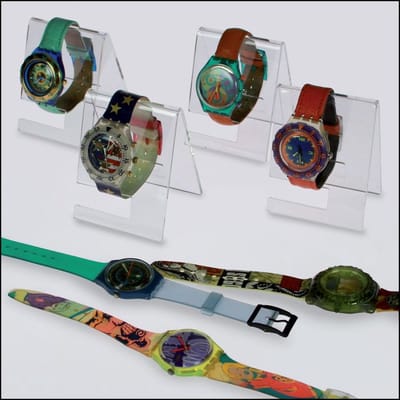 SAFE Transparante horloge standaard - 9 x 7 x 6,5 cm - per 3 stuks