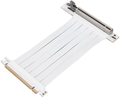 Jhubersproducts - PCI-E X16 3.0 Extender Riser-kabel - Hoge snelheid - 15 Cm - PCI E-verlengkabel - Perfect voor grafische kaarten - Wit