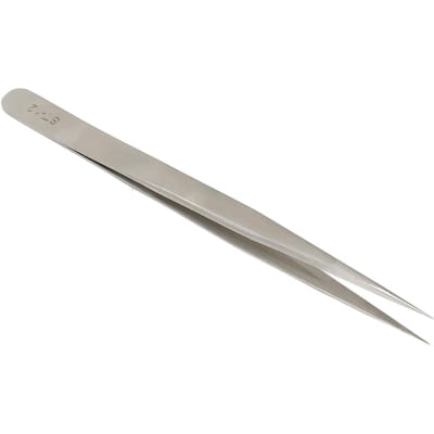 Pince de Précision à Pointe Fine Acier Inoxydable Parfaitement Alignée Droite Pince d'Isolation pour gray
