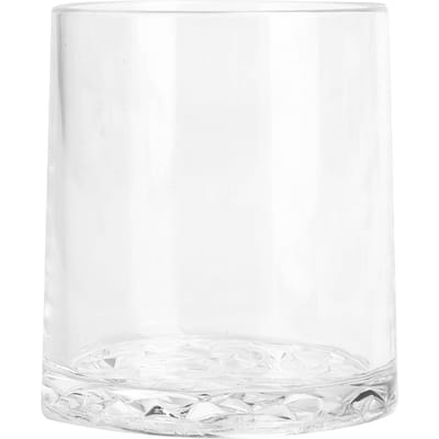 Verre à vin rond avec fond en forme de diamant Réutilisable Tasse à thé, jus, lait pour la maison, le bar, le club transparent