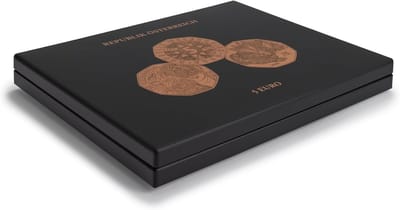 Muntencassette - Muntenkistje - Herdenkingsmunten bewaren - Ruimte voor 30 munten - 30.5x24.5cm - Zwart