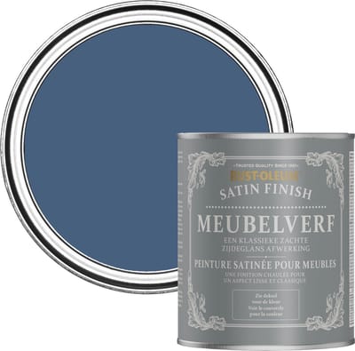 Rust-Oleum Donkerblauw Meubelverf Zijdeglans - Inktblauw 750ml