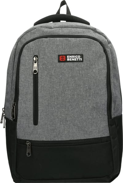 Enrico Benetti Hamburg Laptop Rugzak - 15" Laptop, 25 liter - 62124 - Lichtgrijs