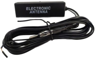 Dailygoods- Auto Antenne Universeel - Versterkte Antenne - Geschikt voor Auto's/Motoren/Boten - 12V - 10cm x 2cm x 2.2cm - Optimale AM/FM Ontvangst - Radioantenne