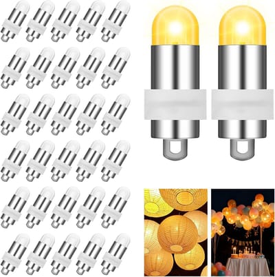 LED Papieren Lantaarns - 30 Stuks Mini Lampjes, Waterdicht en Batterij Aangedreven voor Feestjes, Bruiloften en Decoratie (Warm Wit)