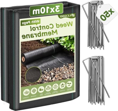Onkruiddoek - Tuindoek Bodembedekking - Onkruid Vrij Houden - UV Gestabiliseerd - 3 x 10 m - Zwart