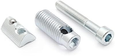 Automatische Connector - Verbindingsmoer - Profielen Verbinden - Profielverplaatsing Mogelijk - 2 stuks - Zilverkleurig